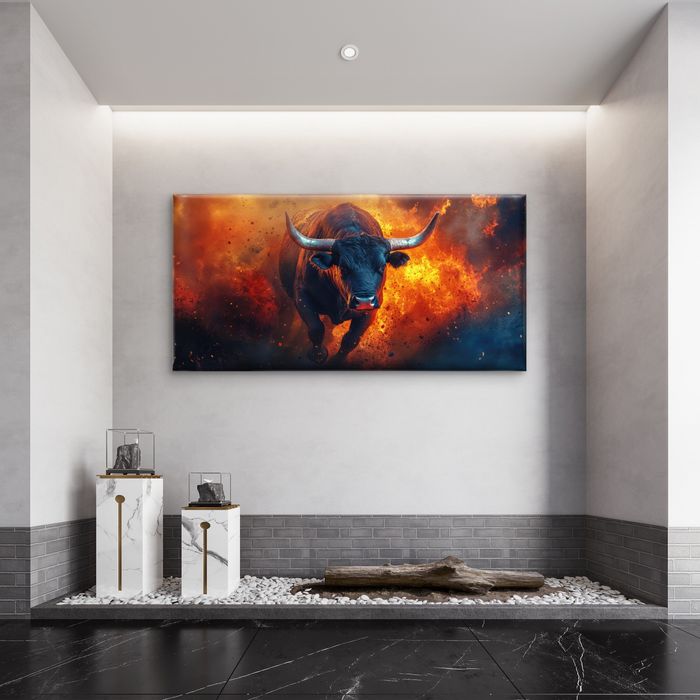 Гал дундуур давхиж буй бух