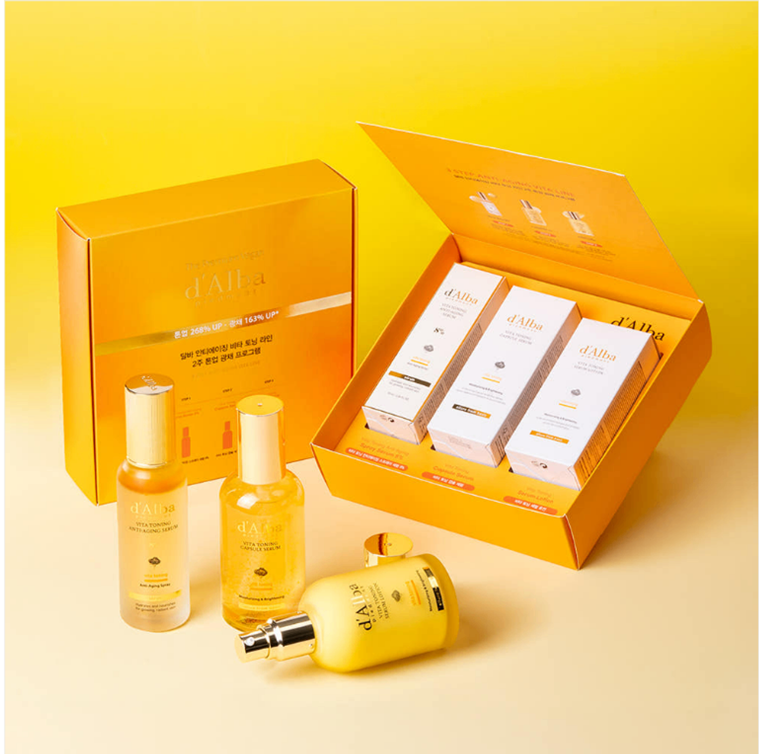 d’Alba 3 STEP ANTI-AGING VITA LINE LOTION SET 