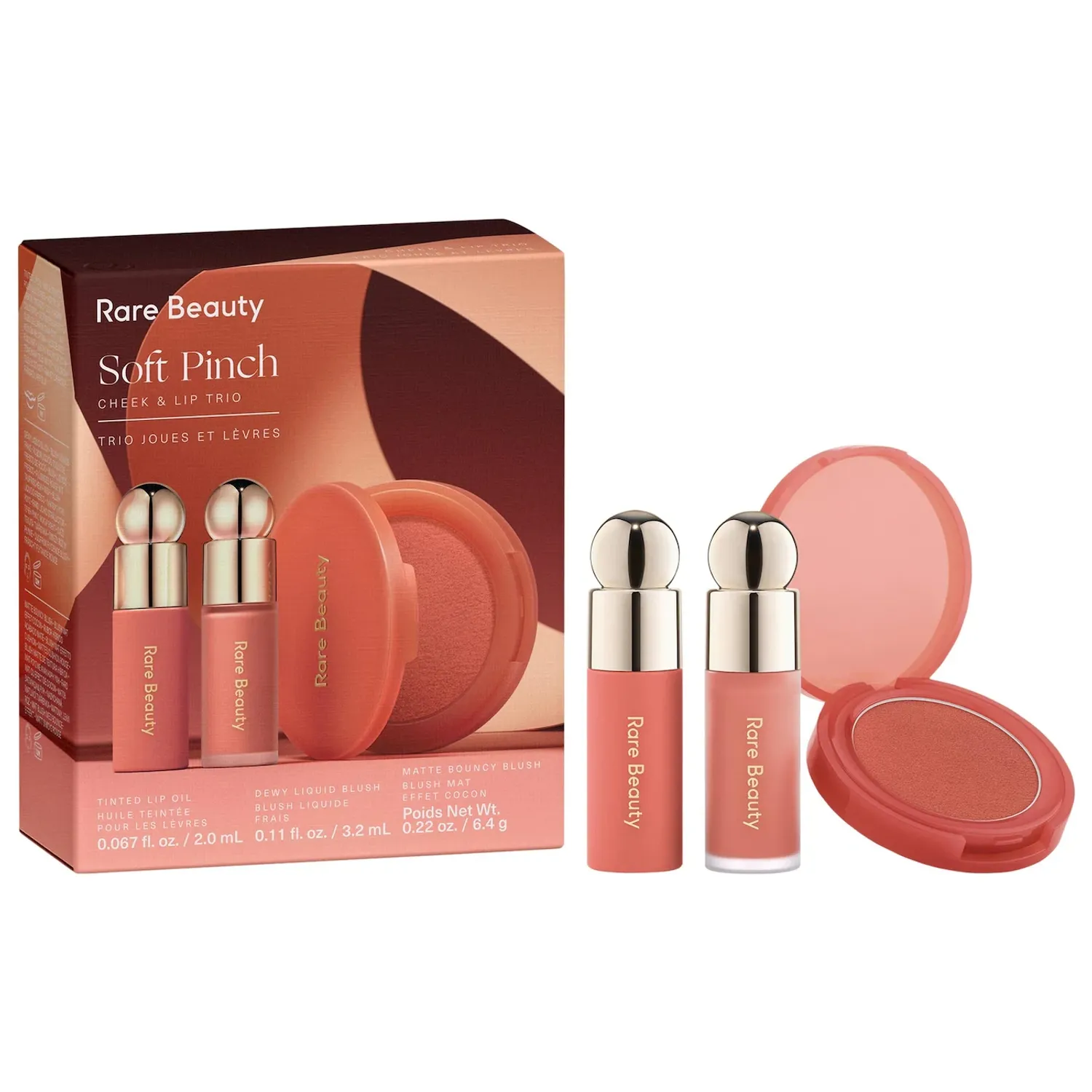 Rare Beauty by Selena Gomez  Soft Pinch Cheek & Lip Trio Makeup Gift Set