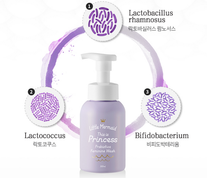 Little mermaid Princess Probiotics Feminine Wash