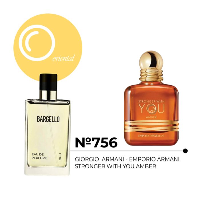 №756 for men 50ml /GIORGIO  ARMANI - EMPORIO ARMANI STRONGER WITH YOU AMBER/