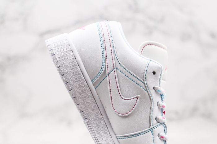 Jordan 1 Low White Green Pink (GS)