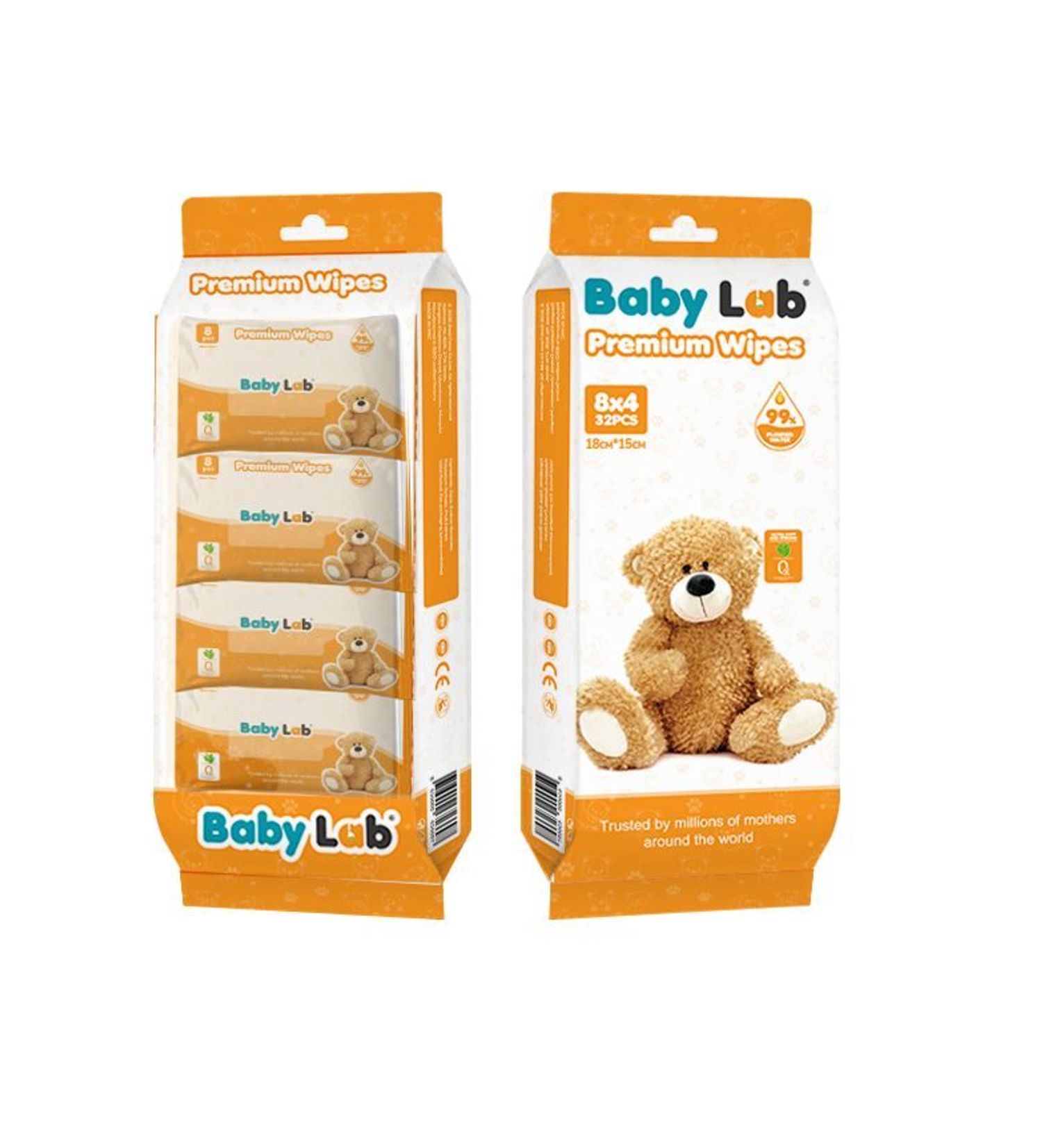 Baby Lab нойтон салфетка (32ш)