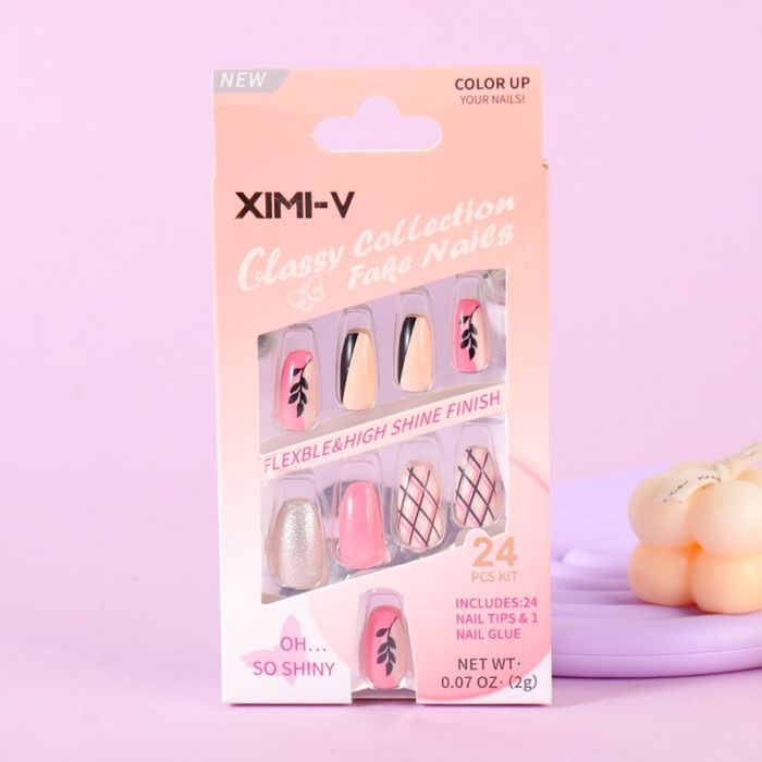 Classy Collection Fake Nails 24 Pcs #1