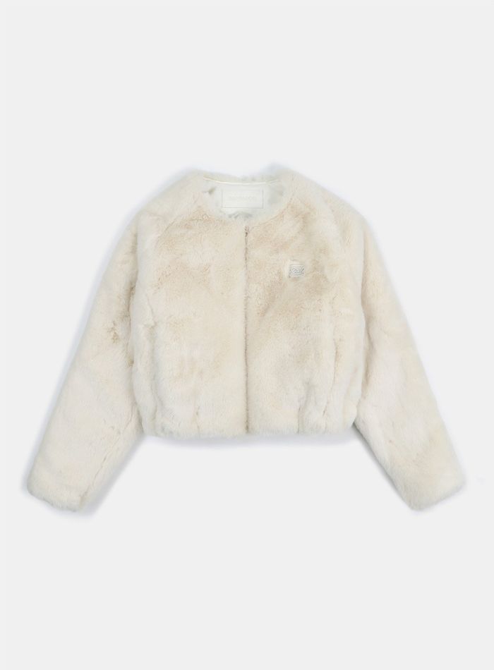 Beyond Soft Kararis Fur Jacket - Cream