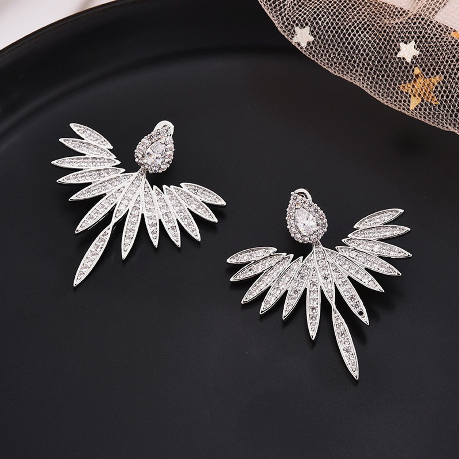 Angel wings earrings