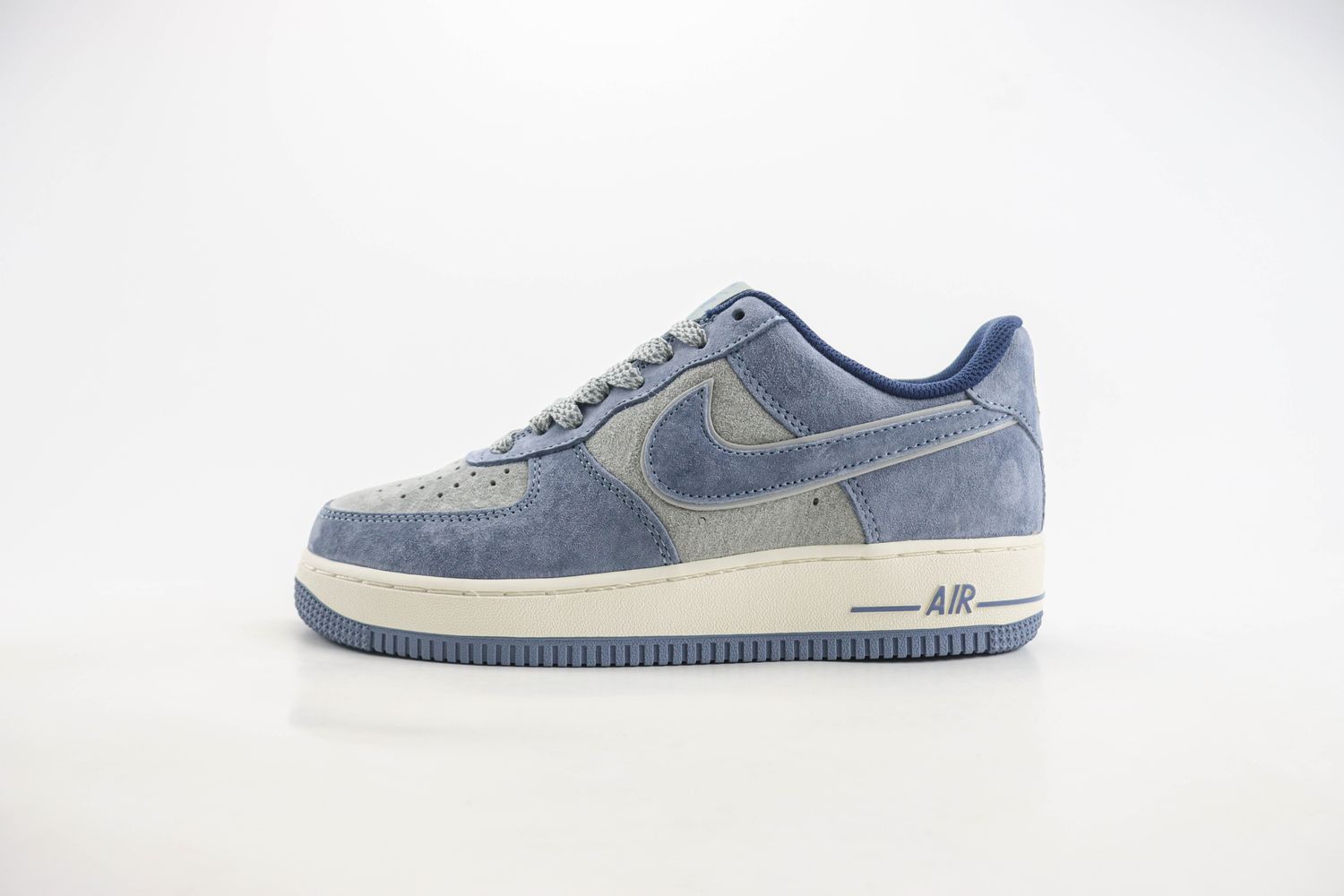 Nike Air Force 1 07 Low Suede Blue Grey White 