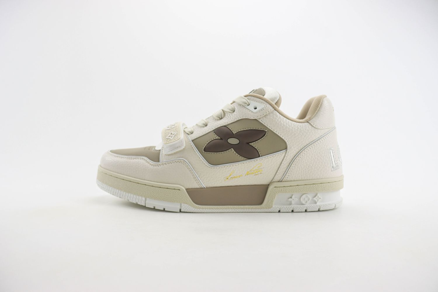 Louis Vuitton LV Trainer Monogram Flower Beige