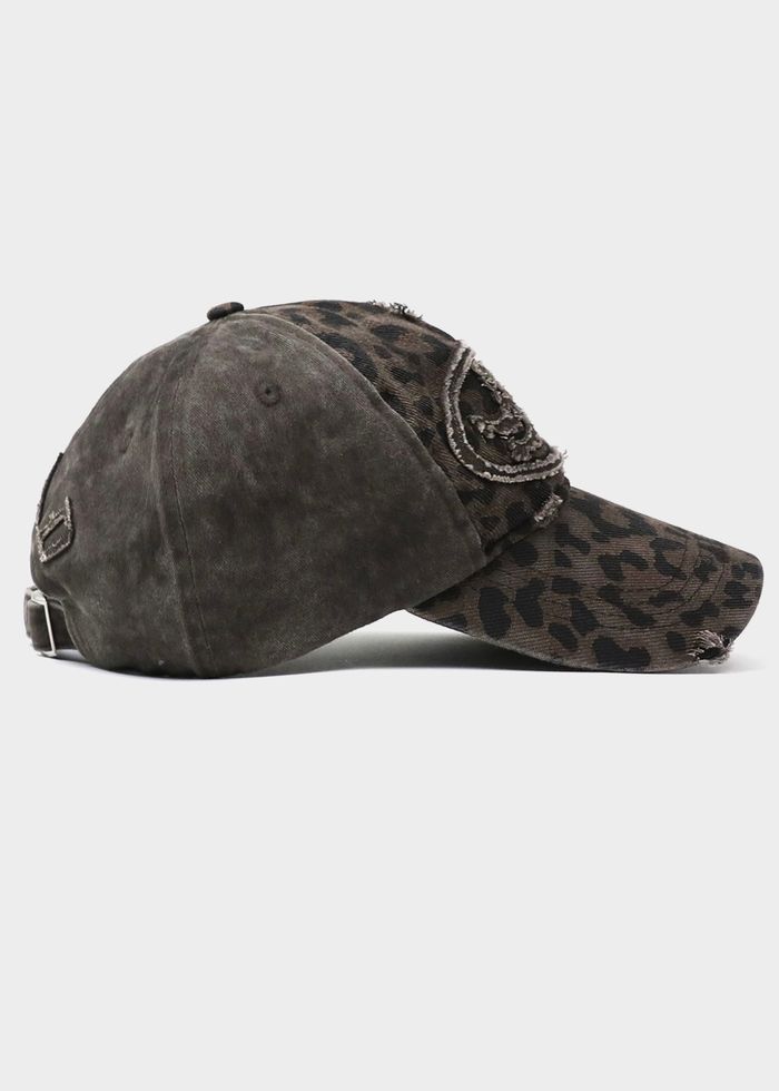Mystic Big Patch Ball Cap - Dark Brown Leopard