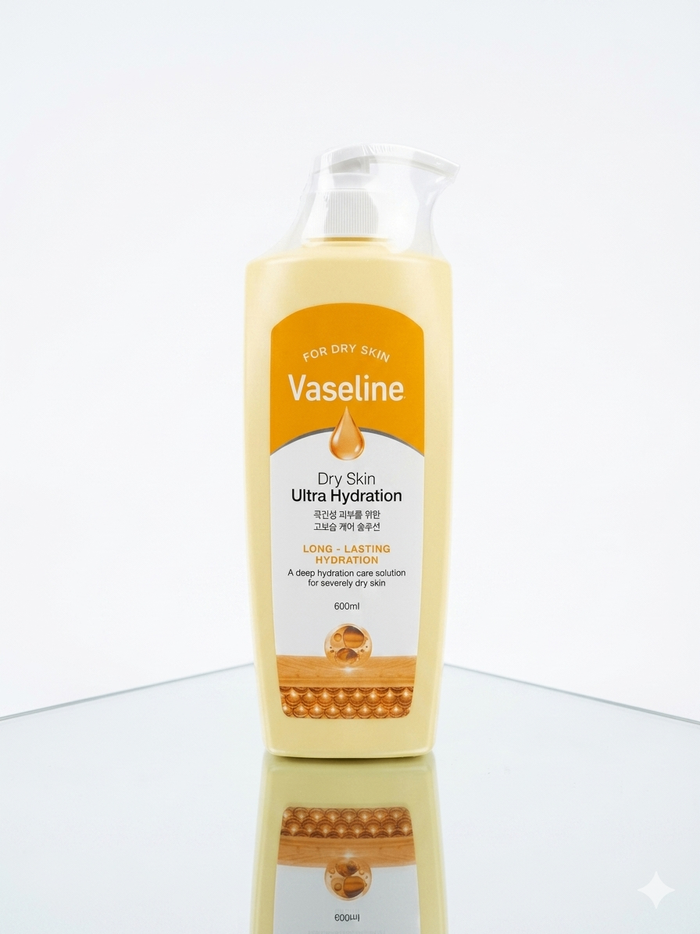 Vaseline Dry Skin Ultra Hydration Body Lotion 600ml
