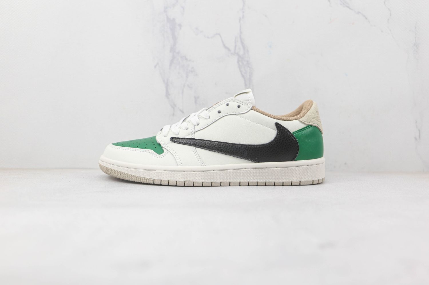 Travis Scott x Air Jordan 1 Low “White/Green/Black”