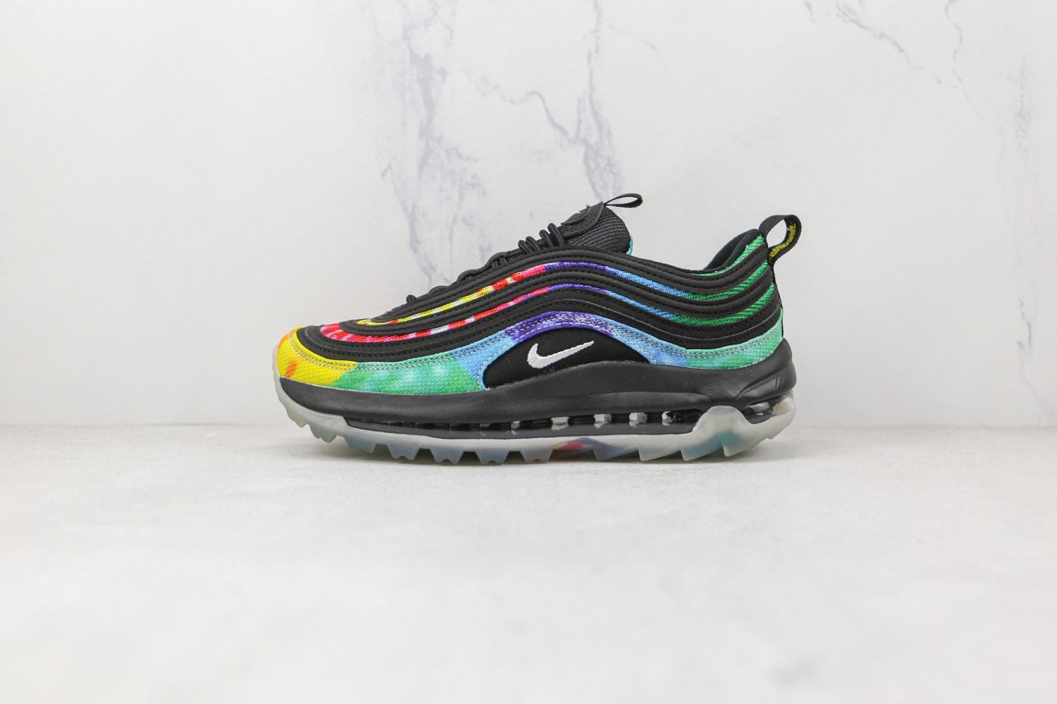 Nike Air Max 97 Golf Tye Die Black