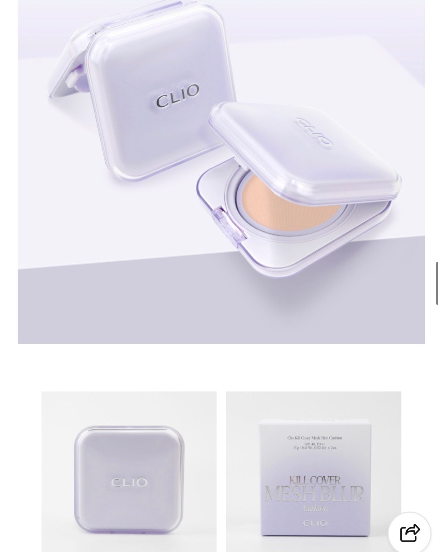 CLIO Kill Cover Mesh Blur Cushion 15гр+15гр 23n 