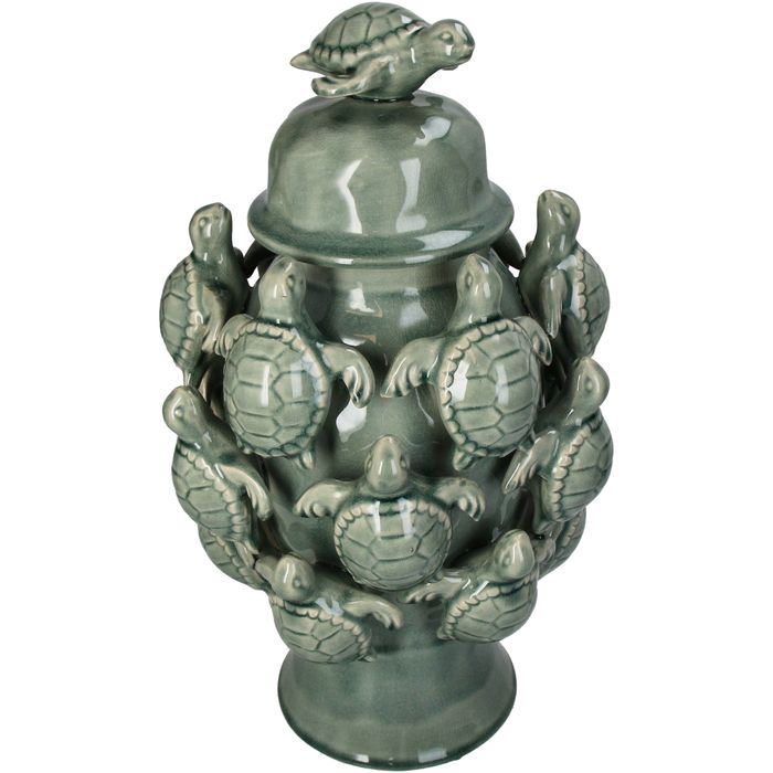 Яст мэлхийтэй ваар Green 24x24x41.5cm