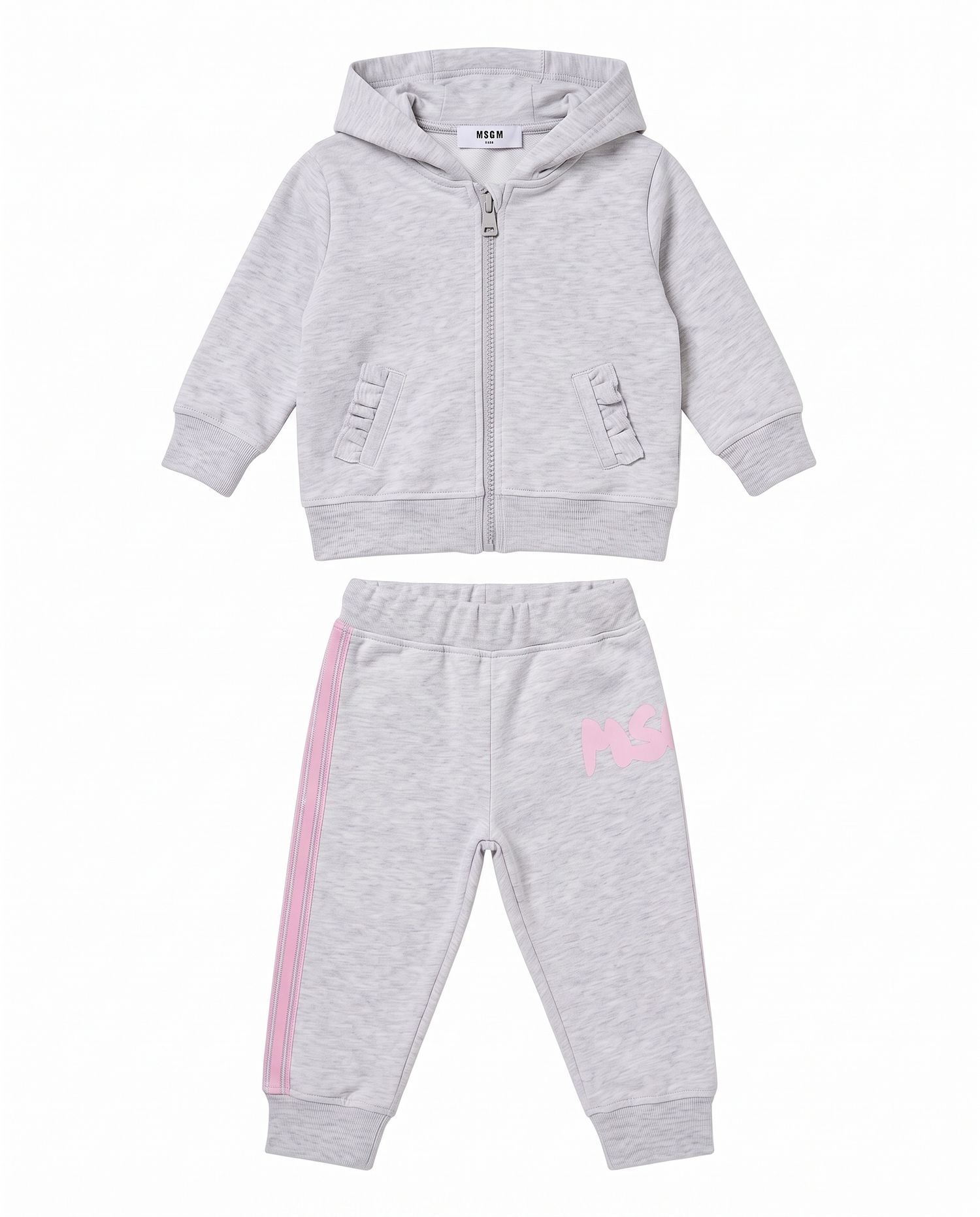 TRACKSUIT ZIP HOODIE, FLEECE STRETCH