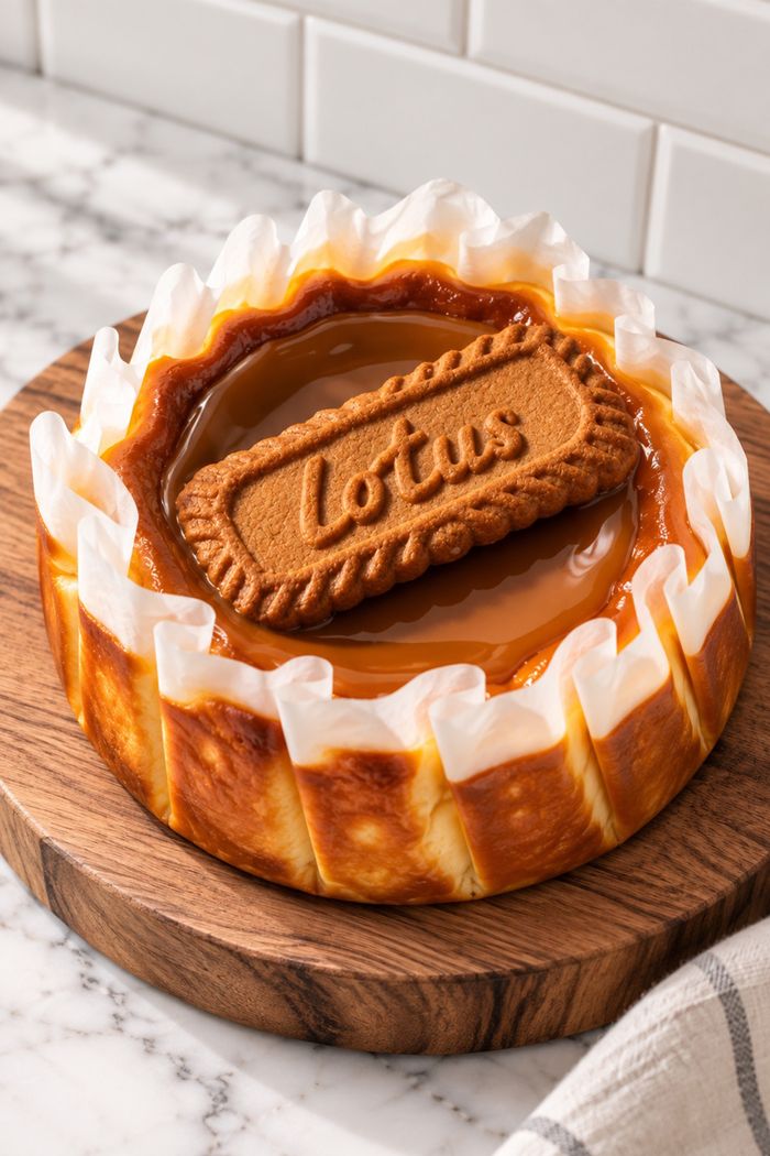 Biscoff Basque Cheesecake