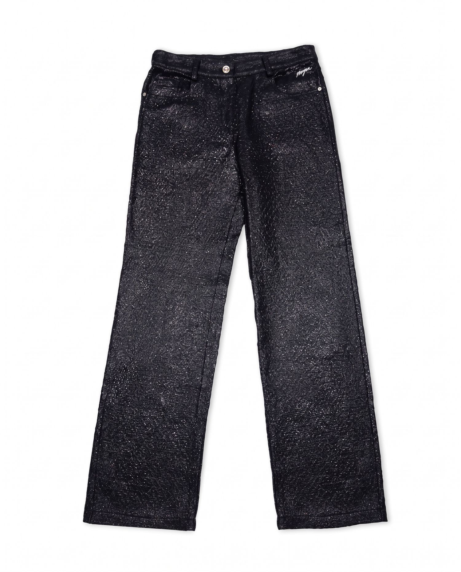 CROPED FABRIC PANTS