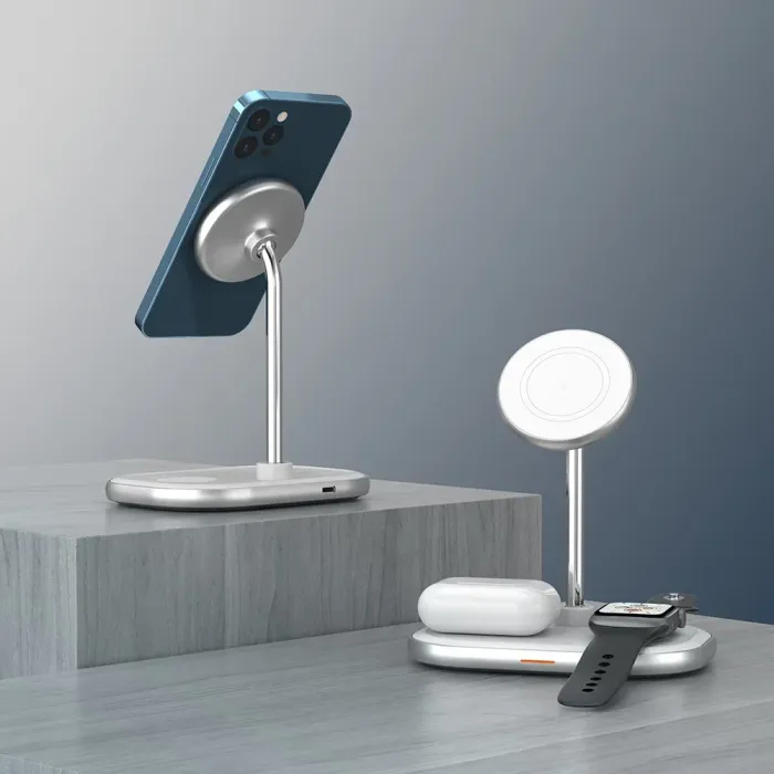 3-in-1 Wireless Charger with 15W Fast Charging