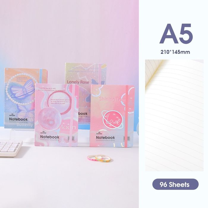 Dream Butterfly Hardcover Lined Notebook A5 96 Sheets