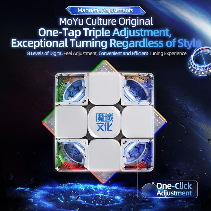 MoYu Super WeiLong 3x3 V2 (20-Magnet Ball-Core + MagLev + UV)
