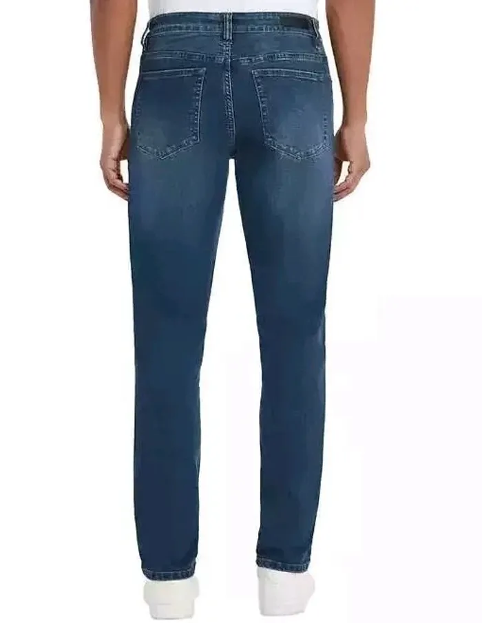 Kenneth Cole Men’s Jean Straight Fit Stretch Fabric Classic 5 pocket jeans, Size 34x29