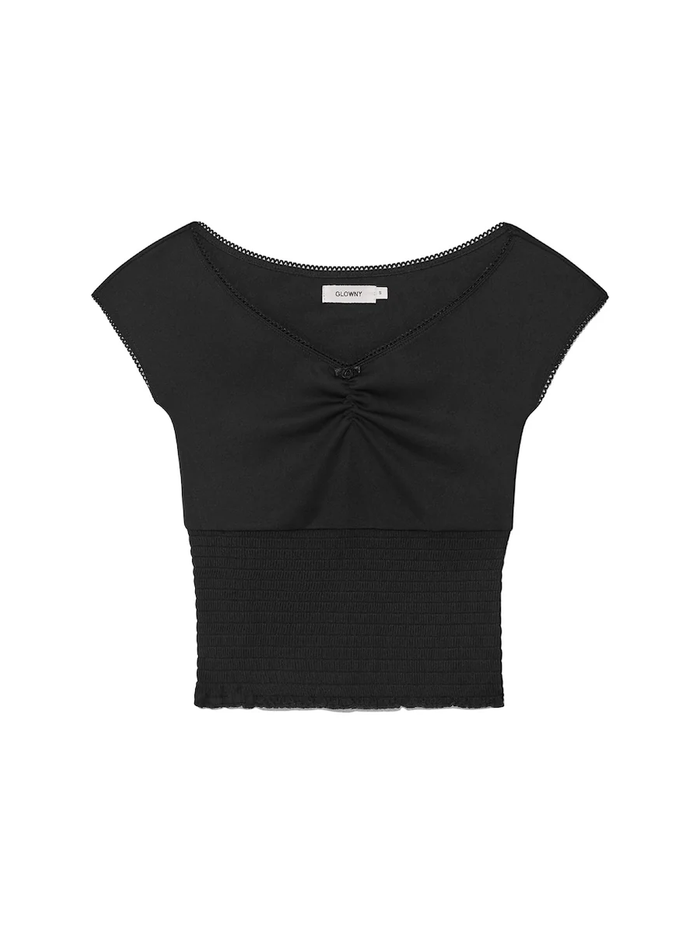 PEEKABOO SMOKE TEE - BLACK
