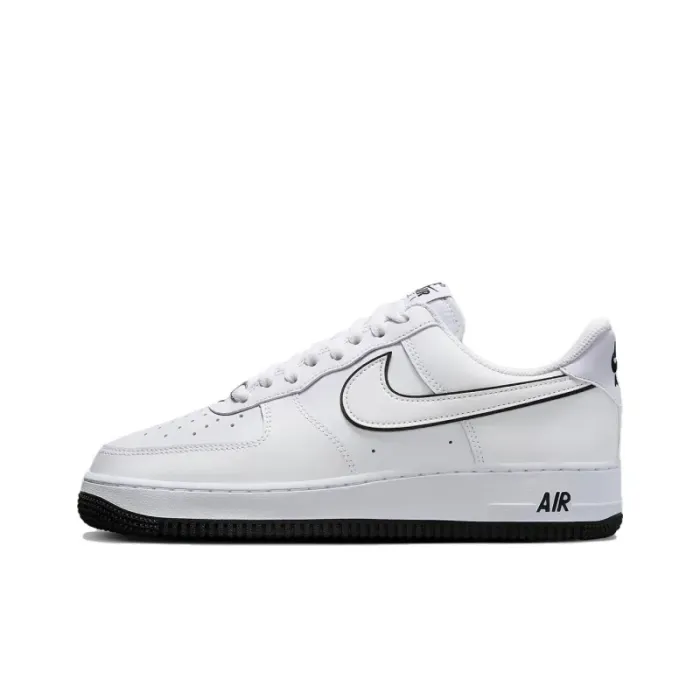 Nike Air Force 1 '07 Low White Black Outline Swoosh