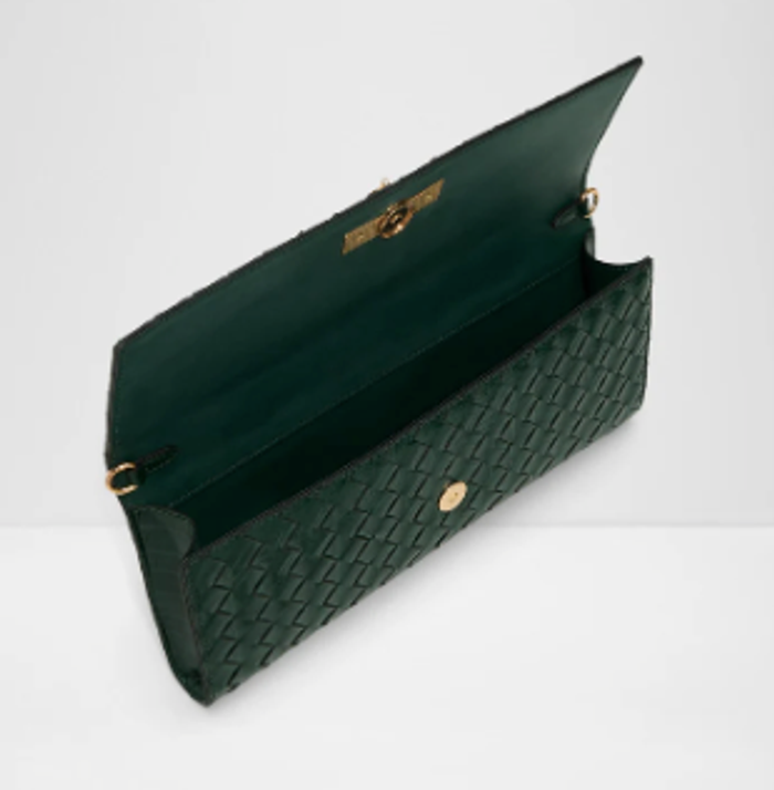 ROUX-301-DARK GREEN-L Dress Handbags