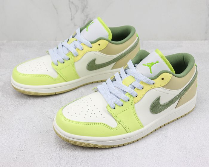 Jordan 1 Low Sail White Oil Green