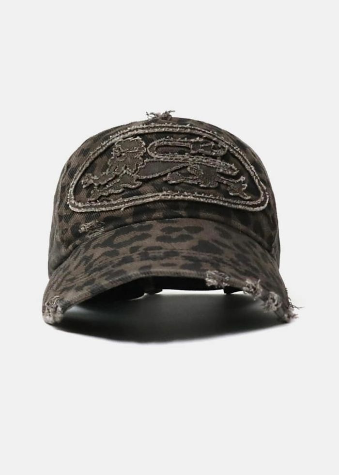 Mystic Big Patch Ball Cap - Dark Brown Leopard