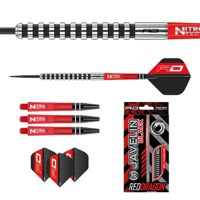 RED DRAGON JAVELIN BLACK 85% Tungsten Steel Tip