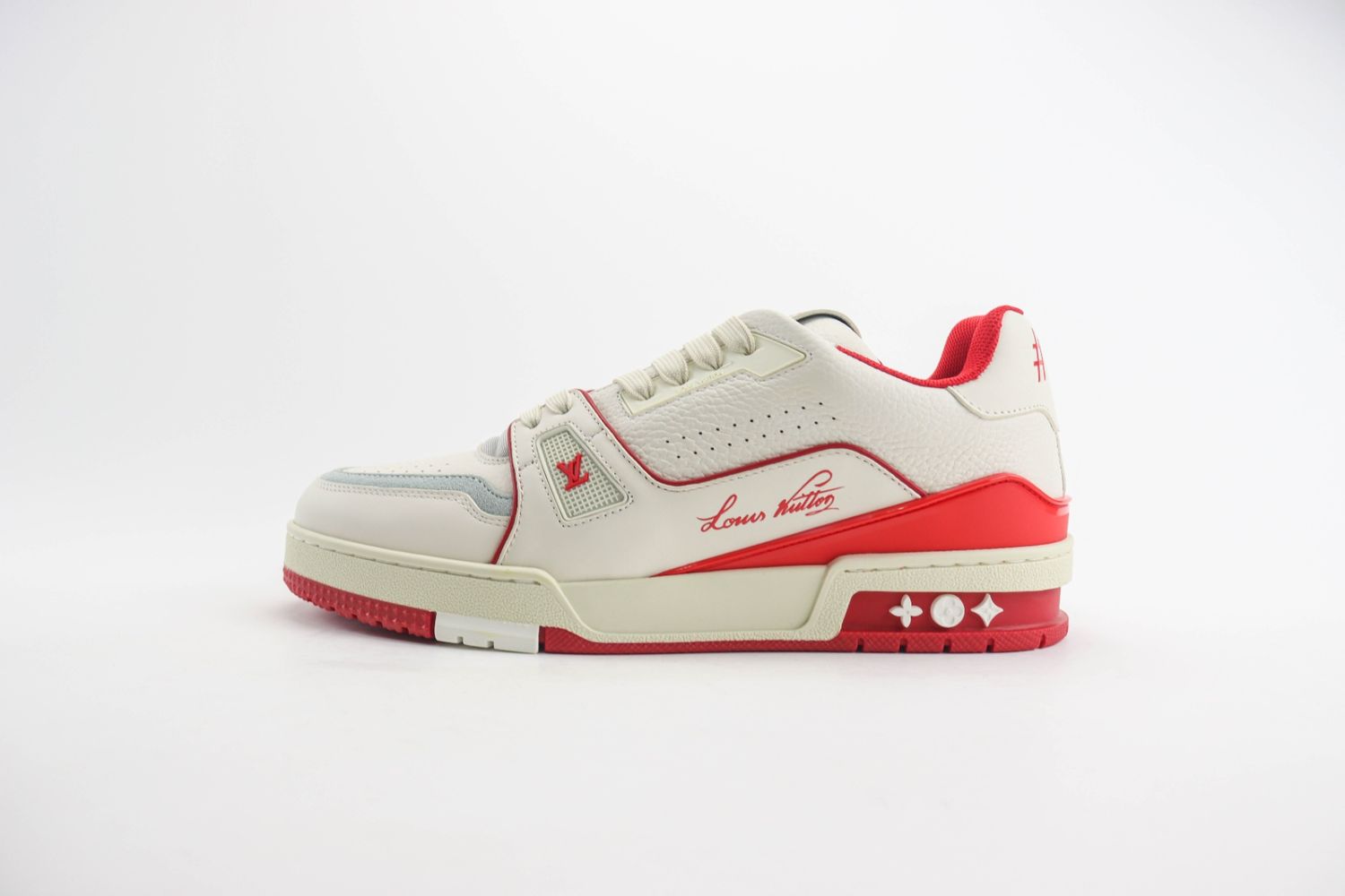 Louis Vuitton LV Trainer White / Red / Grey