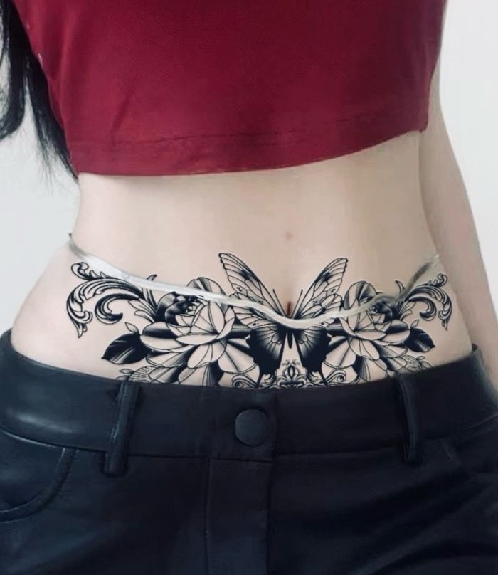 Flower Butterfly Chest Waist