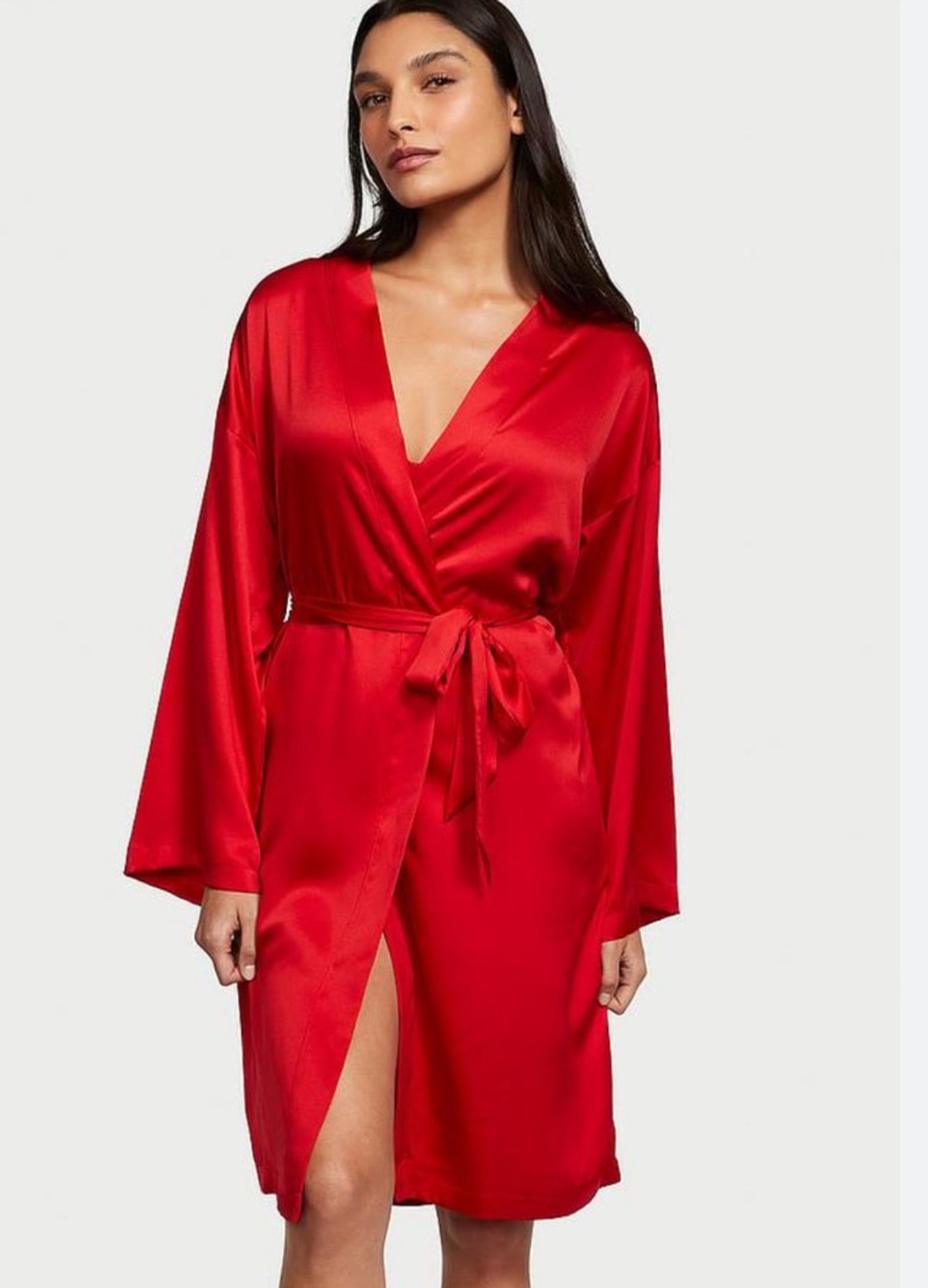 Satin Midi Robe