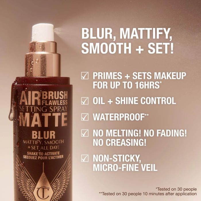 Charlotte setting spray matte