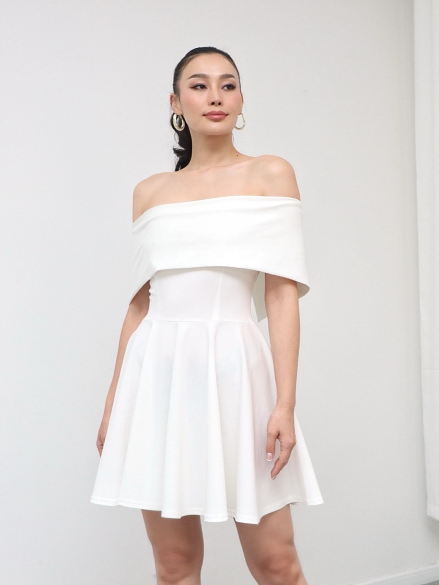 Classy Off shoulder mini dress