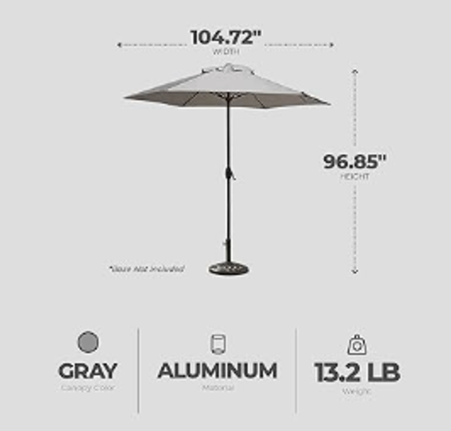 Patio Umbrella (104.72 in x 96.85 in)
