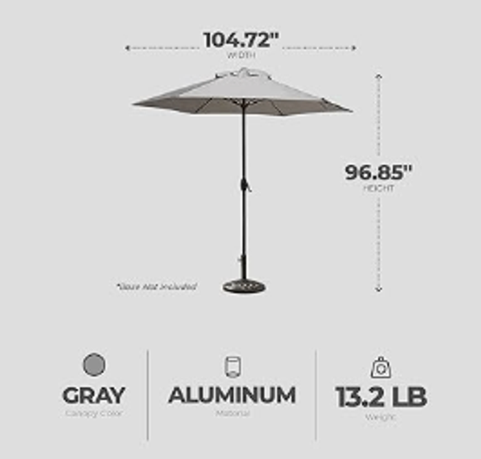 Patio Umbrella (104.72 in x 96.85 in)