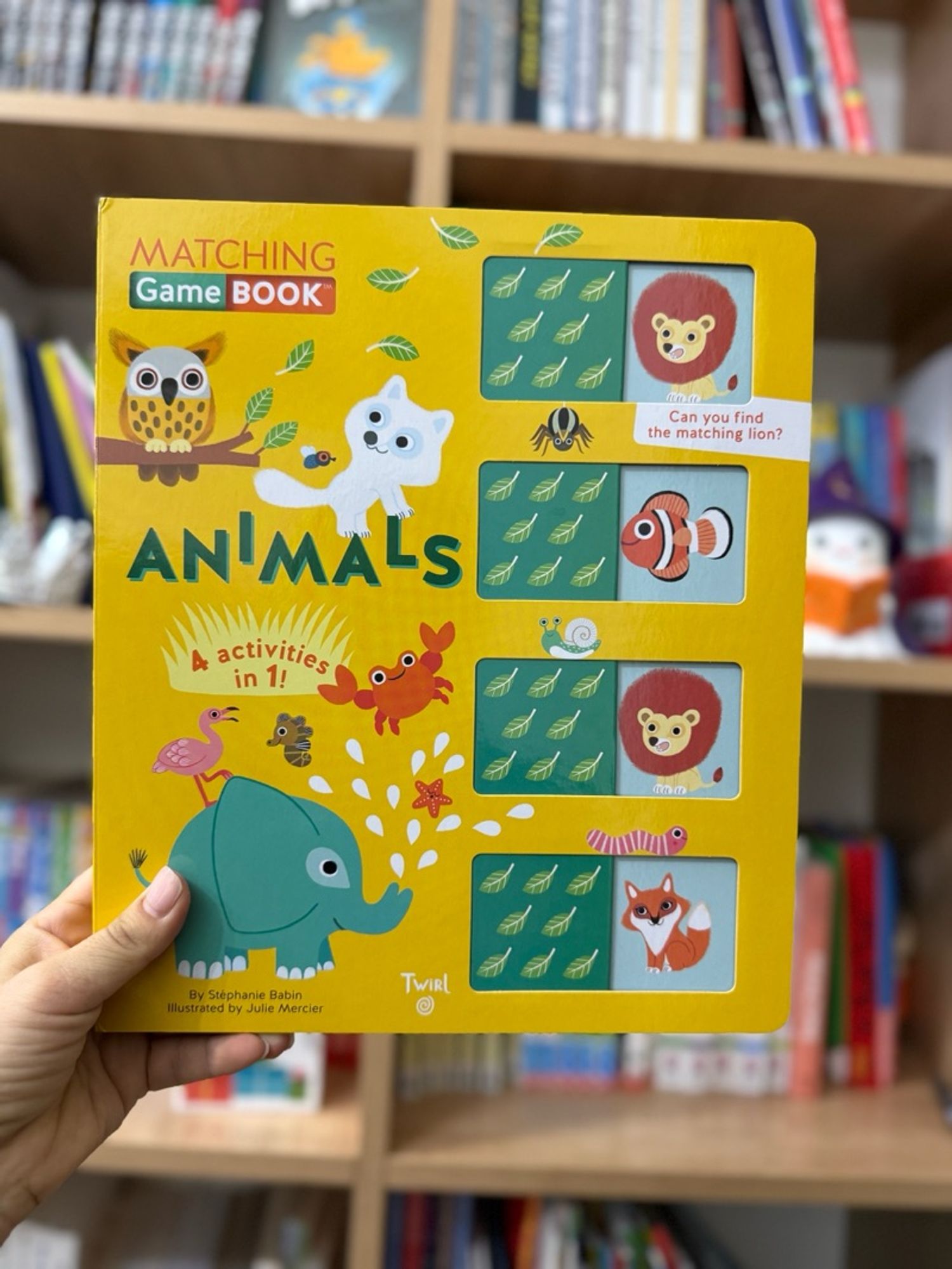 Animals! Matching game book