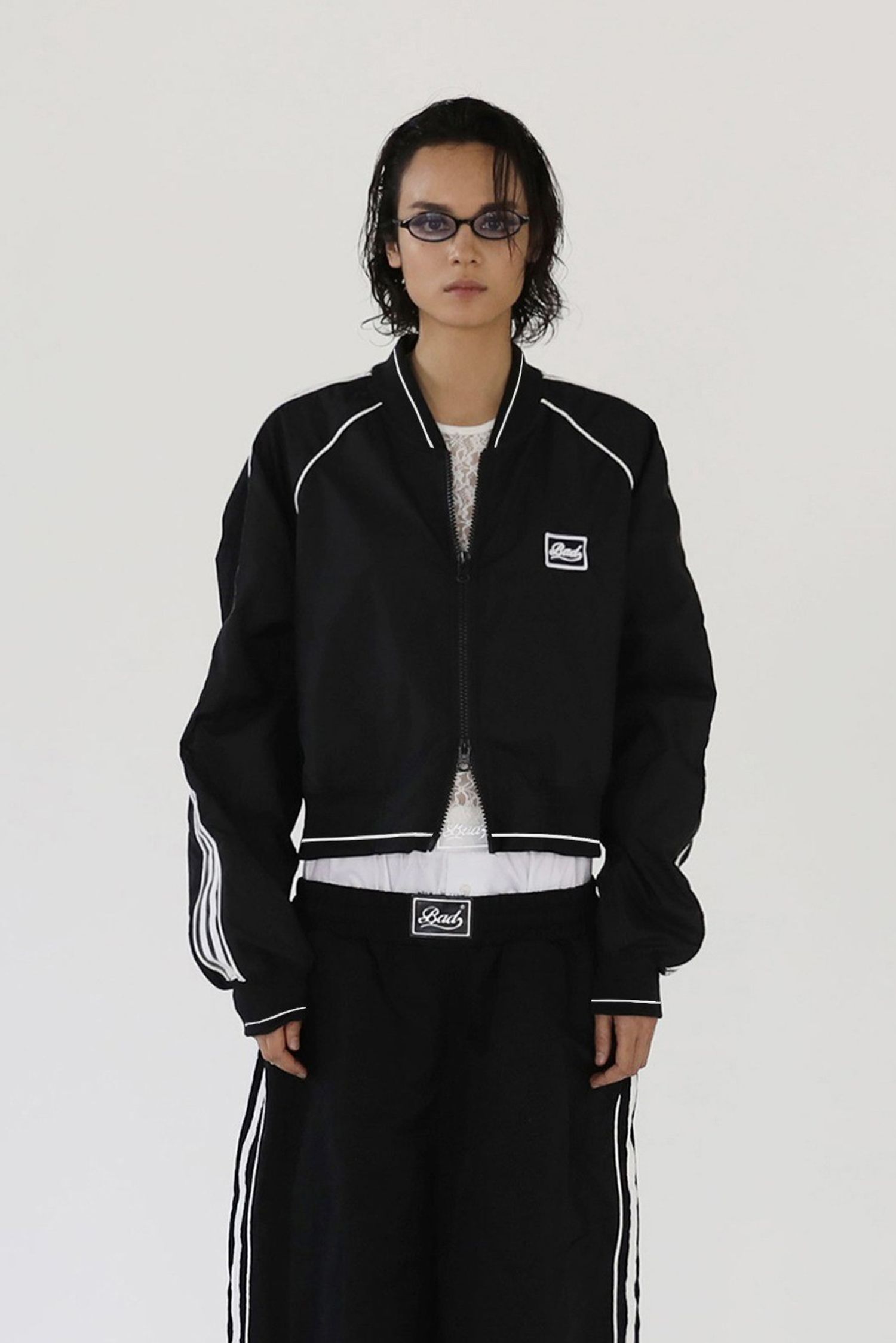 Billy SS Track Jacket-Black