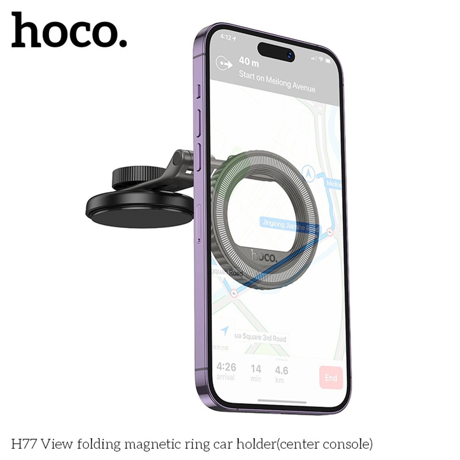Hoco H77 Машины Эвхэгддэг Соронзон Утас Тогтоогч