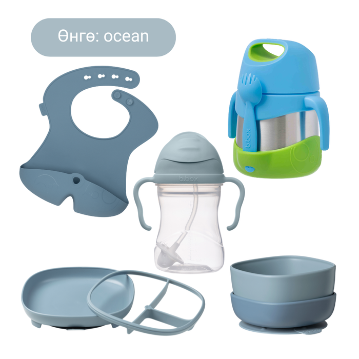 Бор хоолны иж бүрэн багц / The Ultimate Solid Food Bundle - ocean
