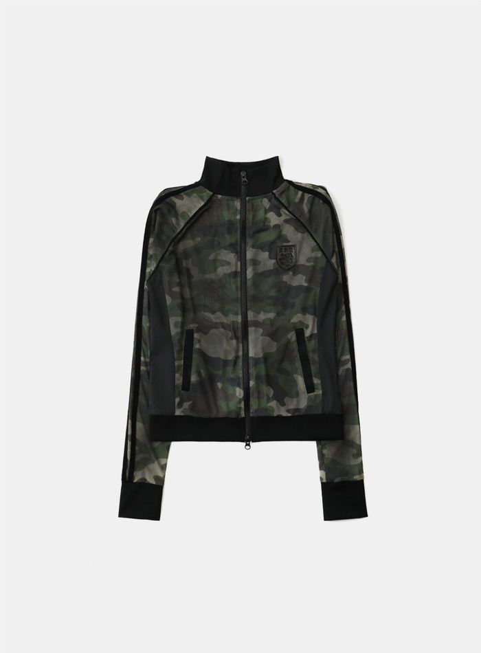  Vintage Club Track Zip-up - Green Camo