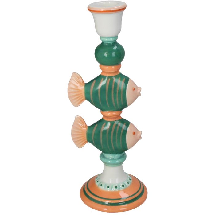 Загасны хэлбэртэй чулуун лааны суурь /ногоон/