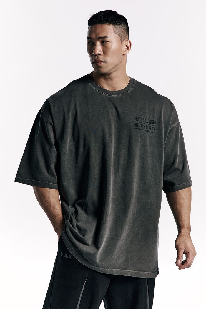 [HDEX X PHYSICAL: ASIA] Pigment Short Sleeve Charcoal