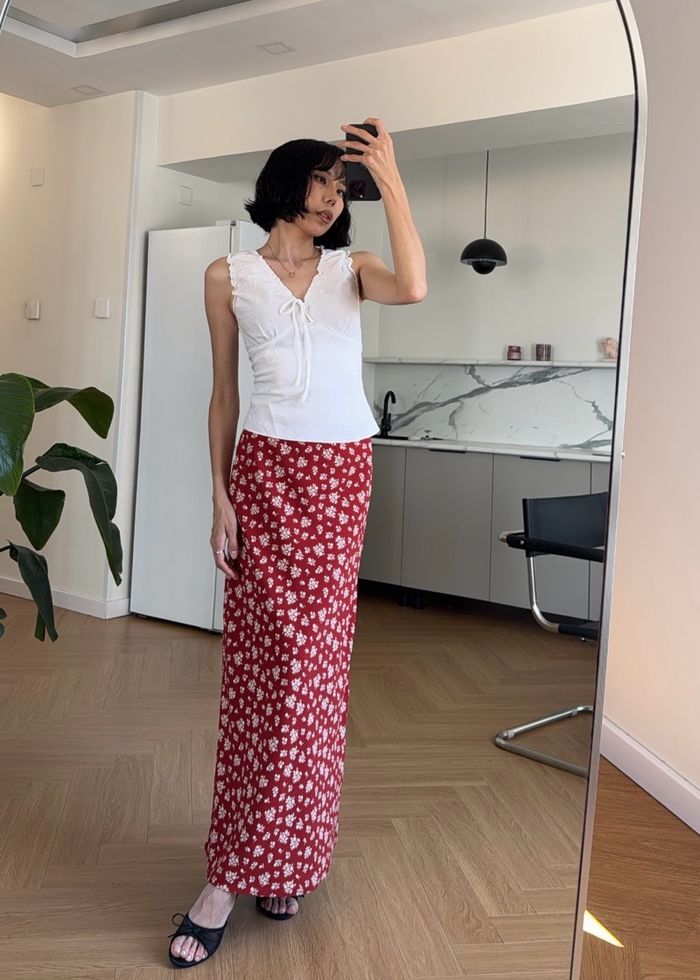 Retro Summer Maxi Skirt