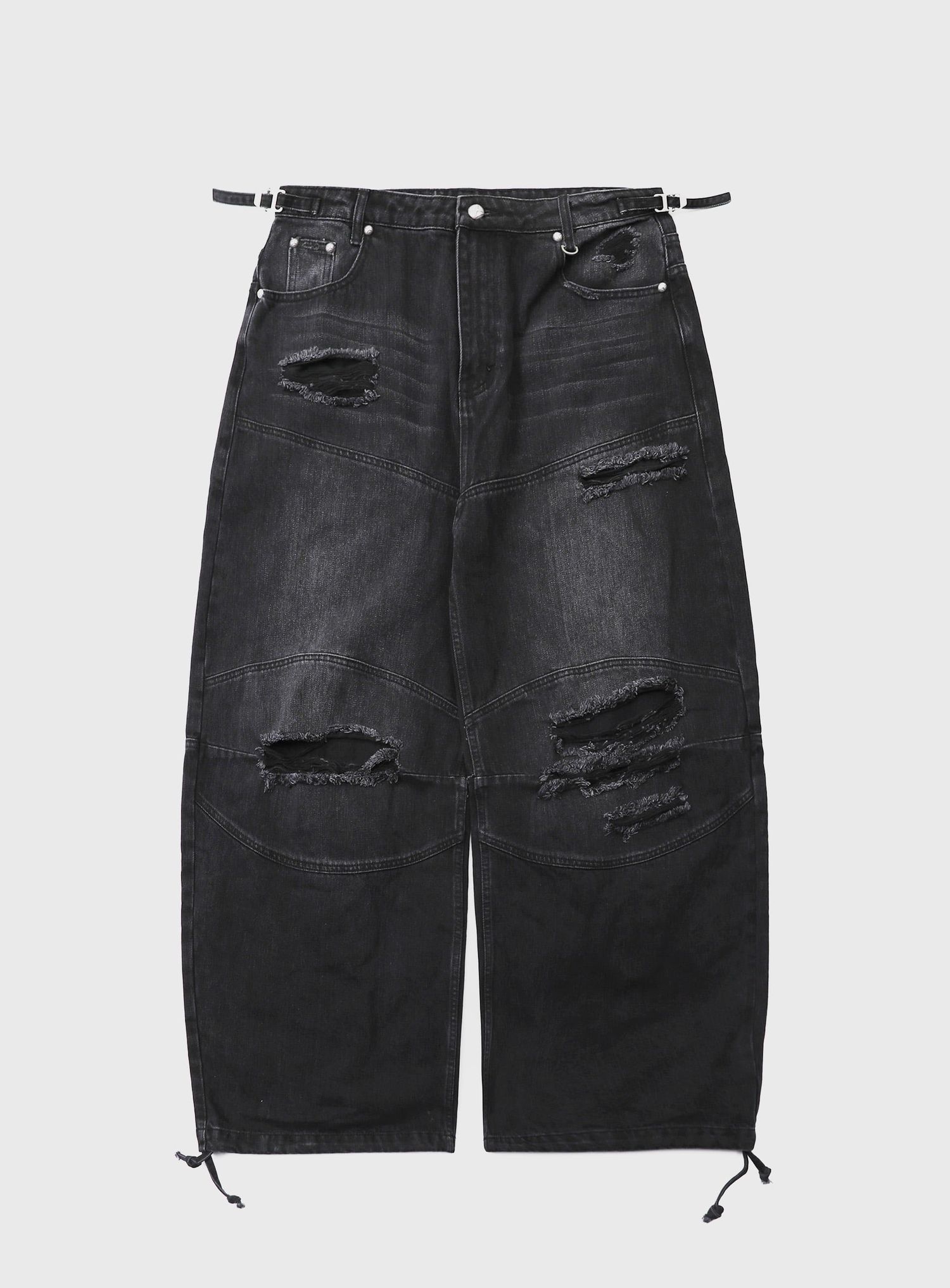 Fallout Convex Denim Pants - Black