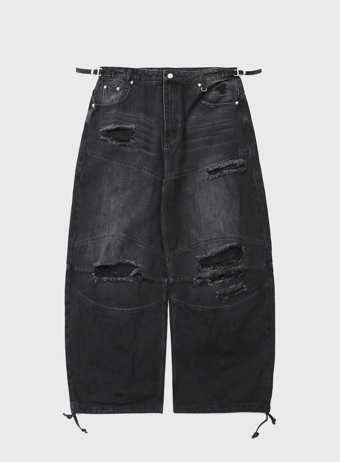 Fallout Convex Denim Pants - Black