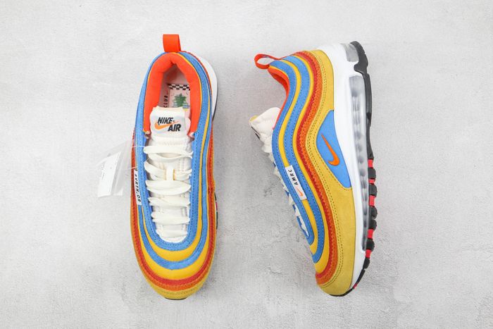 Nike Air Max 97 SE Pollen Light Photo Blue University Red Orange 