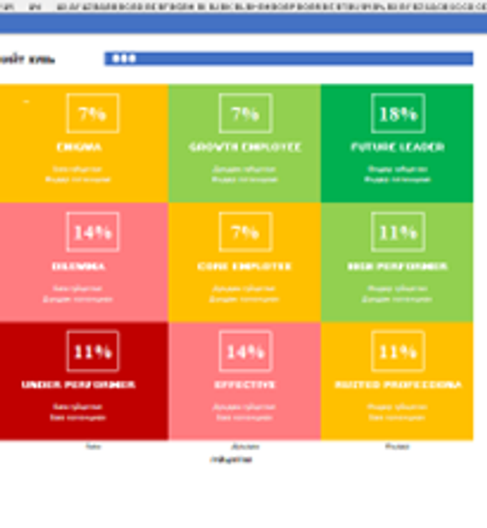 Талентийг илрүүлэх 9 нүдэт хүснэгтийн аргачлал